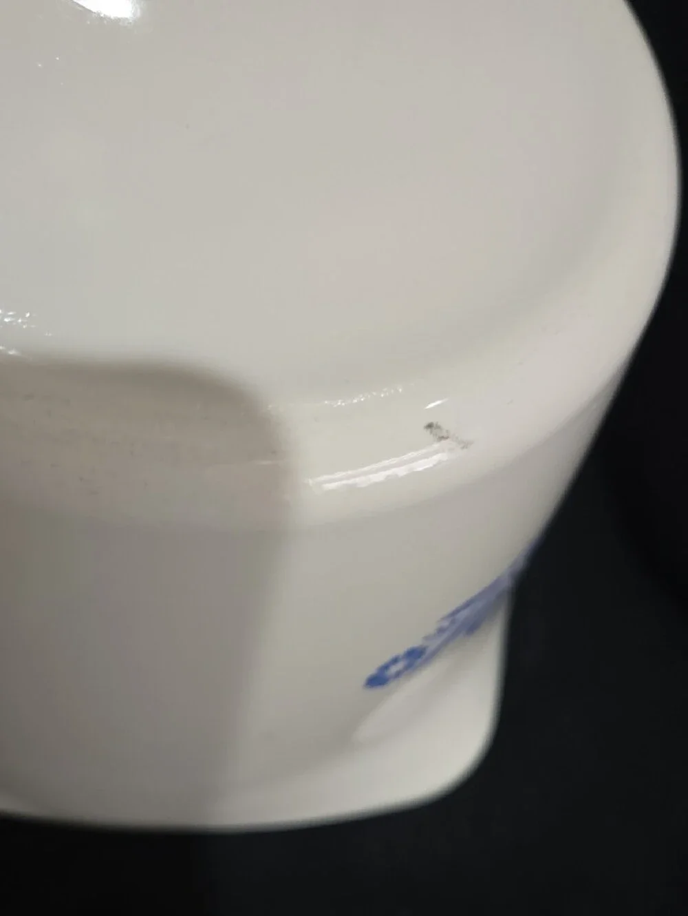 CorningWare White Saucemaker with Blue Logo